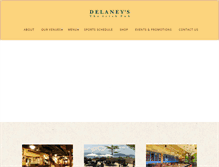 Tablet Screenshot of delaneys.com.hk